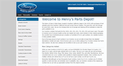 Desktop Screenshot of henryspartsdepot.com